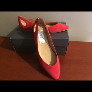 Talbots Red Suede Size 9